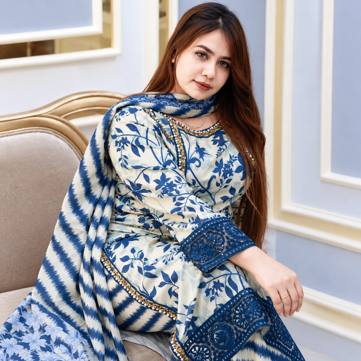 Digital printed three-piece
